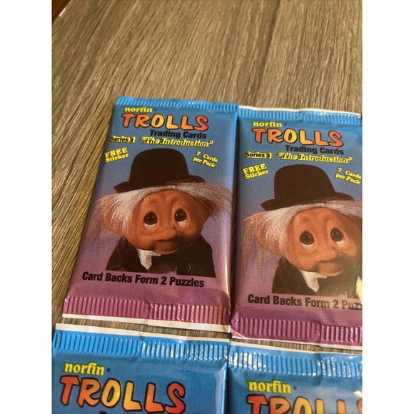 NORFIN Toys Vintage Norfin Troll Trading Cards 992 Series 1 Lot Of